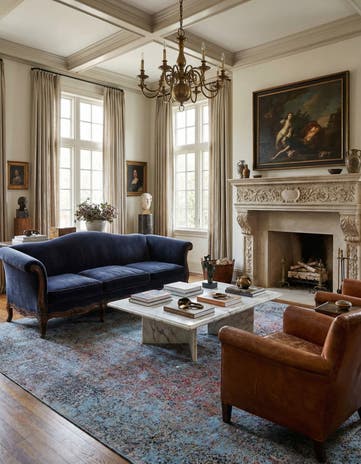 9' x 13' 9 Vintage Royal Wool Rug
