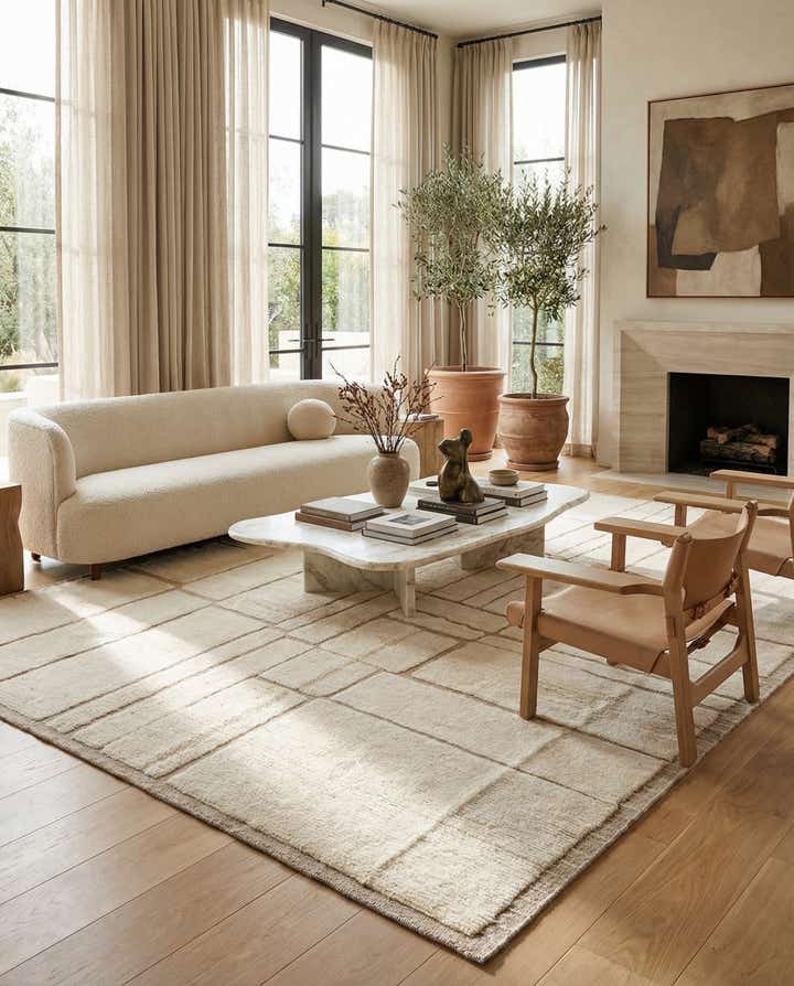 9' 5 x 12' 8 Hand Knotted Beni Marok Rug