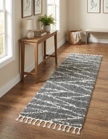 2' x 6' Serenity Shag Runner Rug