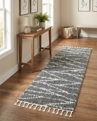  2' x 6' Serenity Shag Runner Rug