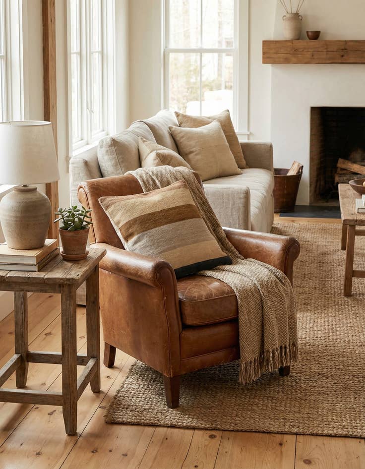 Detail image of  1' 5 x 1' 6  Hand Woven Pillow Wool Square Rug