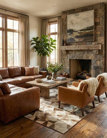 5' 2 x 7' 11 Cowhide - Patchwork Rug