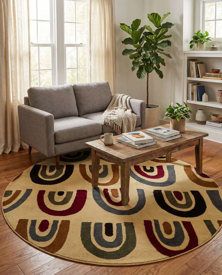 6' x 6' Cafe Round Rug