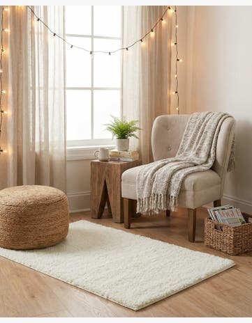 2' x 3' Soft Solid Shag Rug