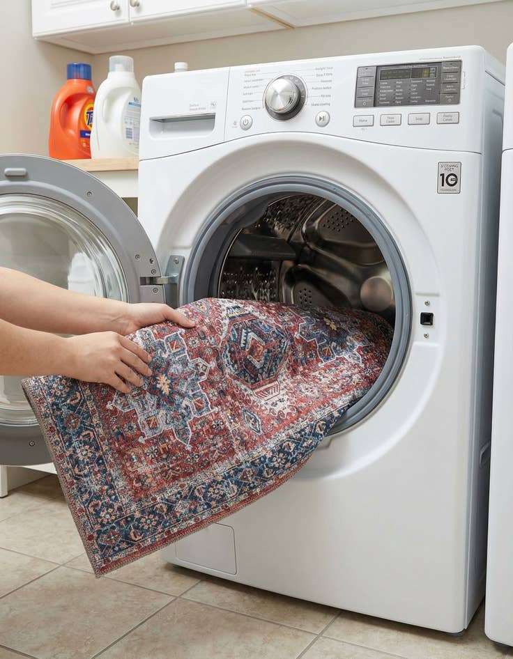 Detail image of 2' x 3'  Washable Yara Rug