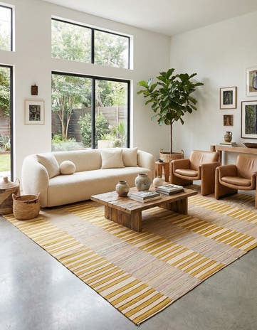 10' 5 x 12' 4 Hand Woven Kilim Modern Wool Rug