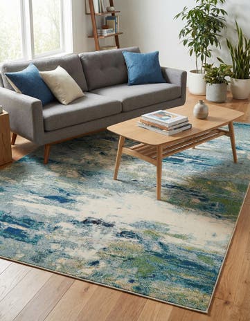9' x 12' 2 Washable Spectrum Rug