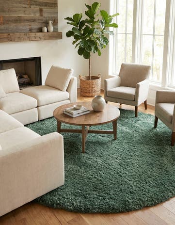 8' x 8' Infinity Shag Round Rug