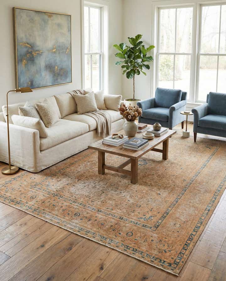 7' 8 x 11' 2 Hand Knotted Ultra Vintage Persian Wool Rug