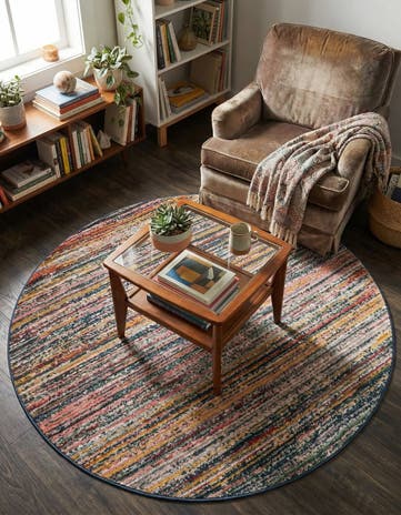 4' x 4' Gemstone Round Rug