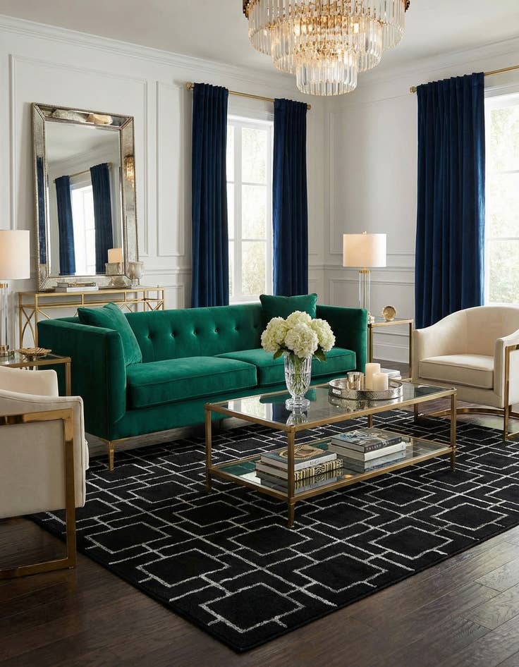 Detail image of  4' x 6'  Marilyn Monroe™ Glam Deco Rug