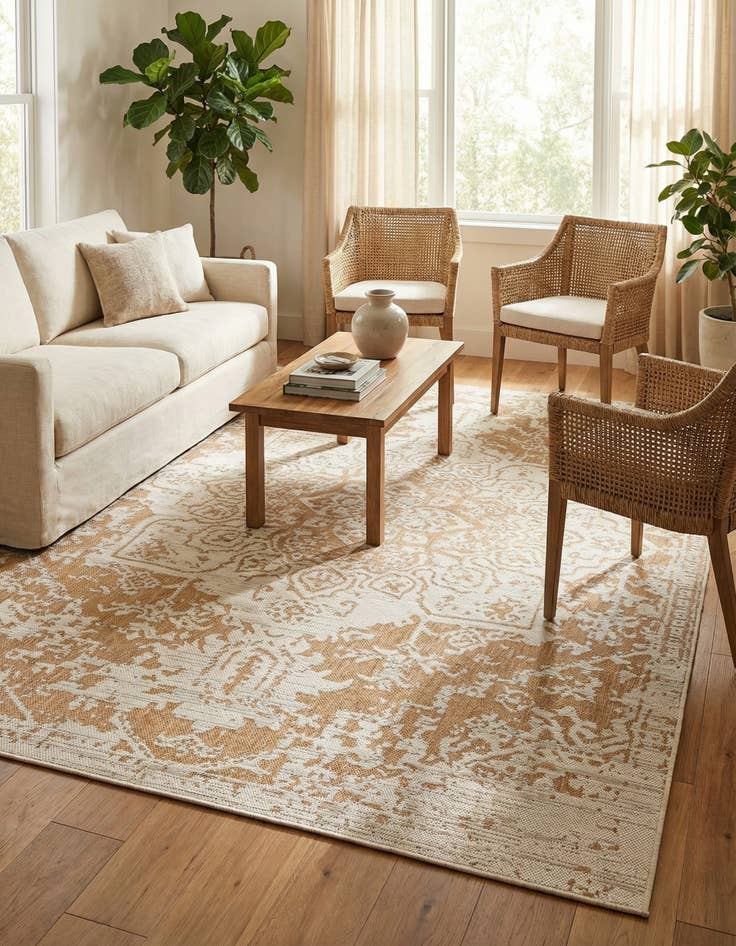 Detail image of 7' x 10' Easy-Clean Jill Zarin Dubai Indoor / Outdoor Rug