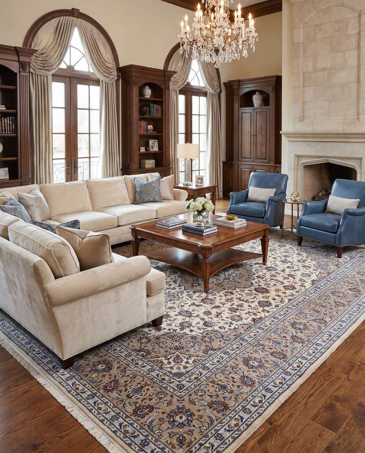 245cm x 340cm Kashan Teppich