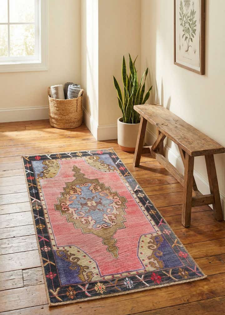 2' x 4' Washable Timeless Runner Rug