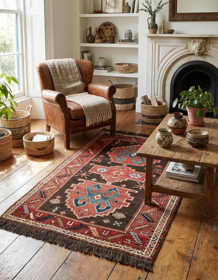 Detail image of 4' 4 x 6' 6  Hand Knotted Anatolian Wool Rug