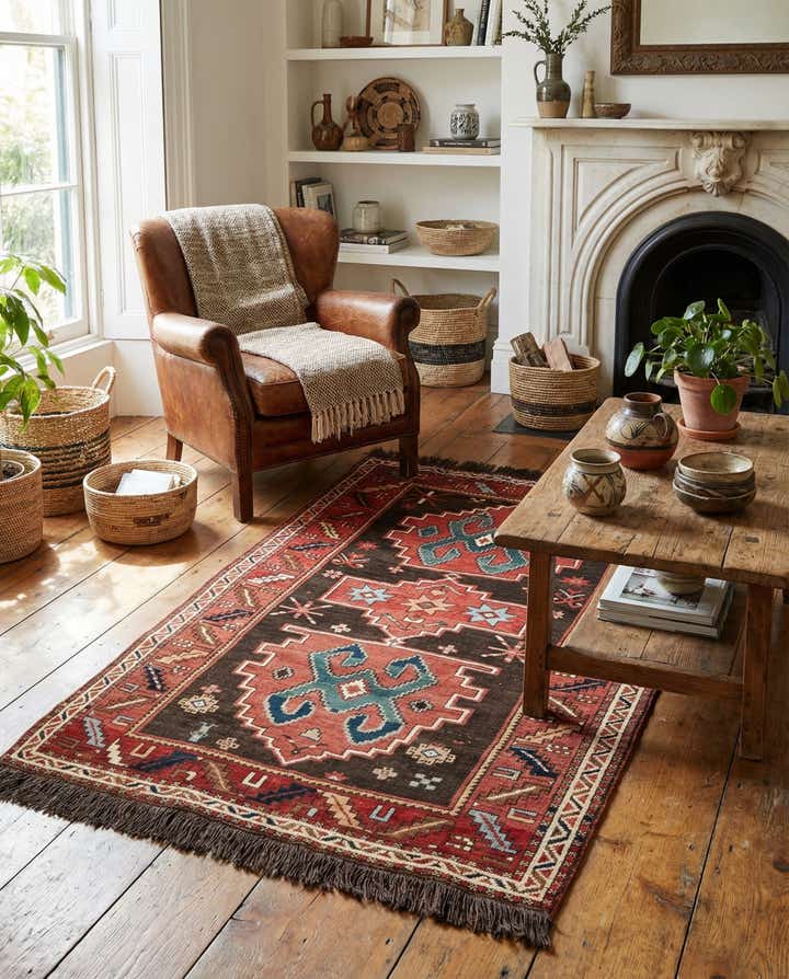 4' 4 x 6' 6 Hand Knotted Anatolian Wool Rug