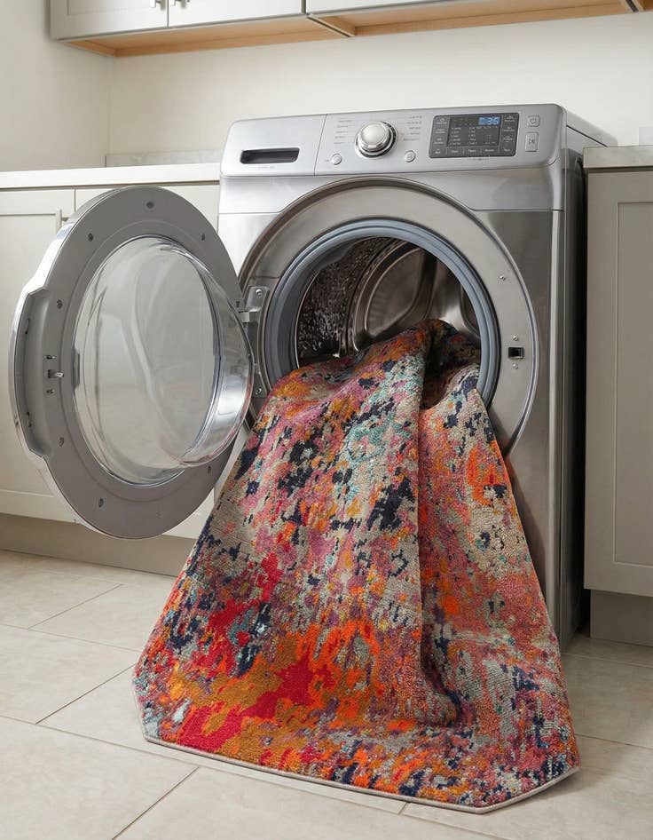 Detail image of 7' 10 x 7' 10  Washable Vivid Octagon Rug