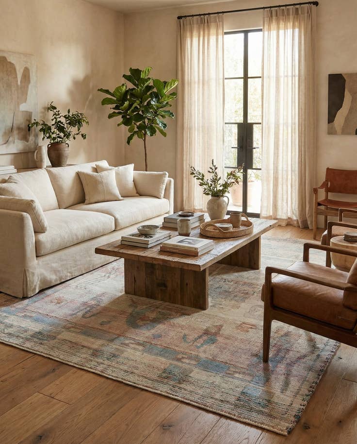 Detail image of 8' 9 x 11' 5 Hand Knotted Moroccan Wool Rug