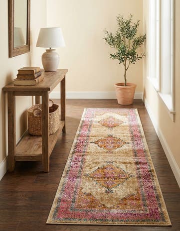 Beige Aria Runner Rug