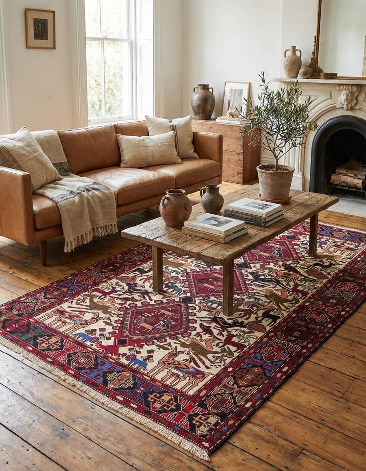 Detail image of  4' x 6' 7 Kilim Rug