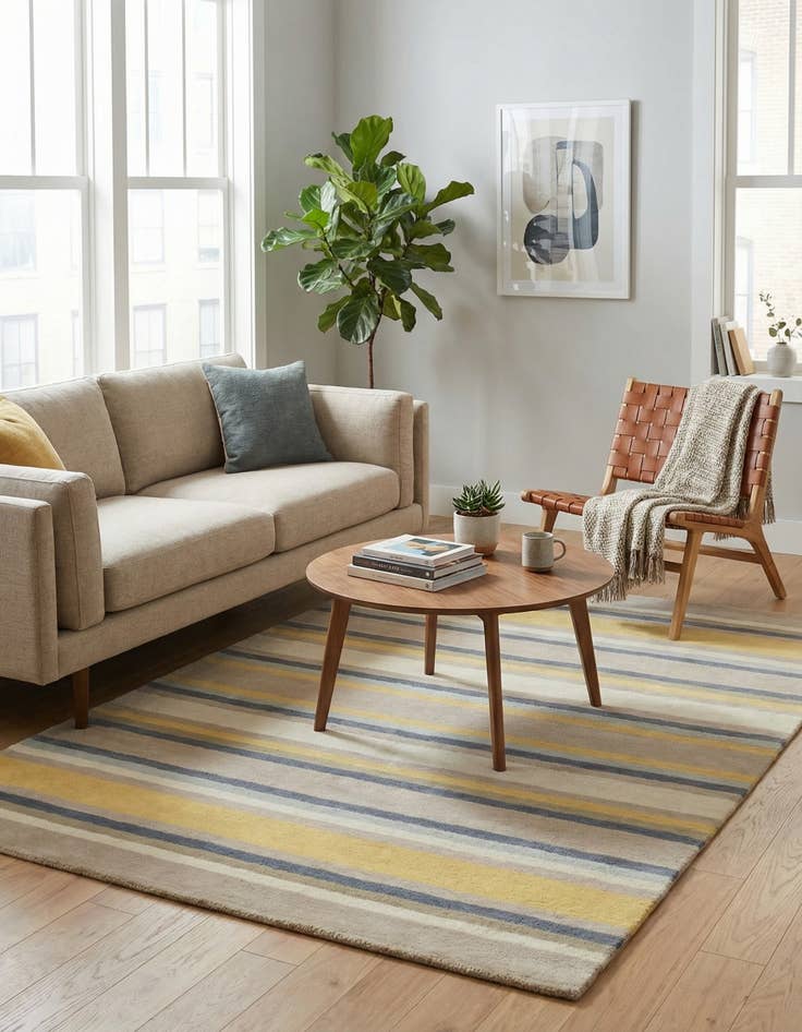 Detail image of  4' x 5' 6 Luna Wool Rug