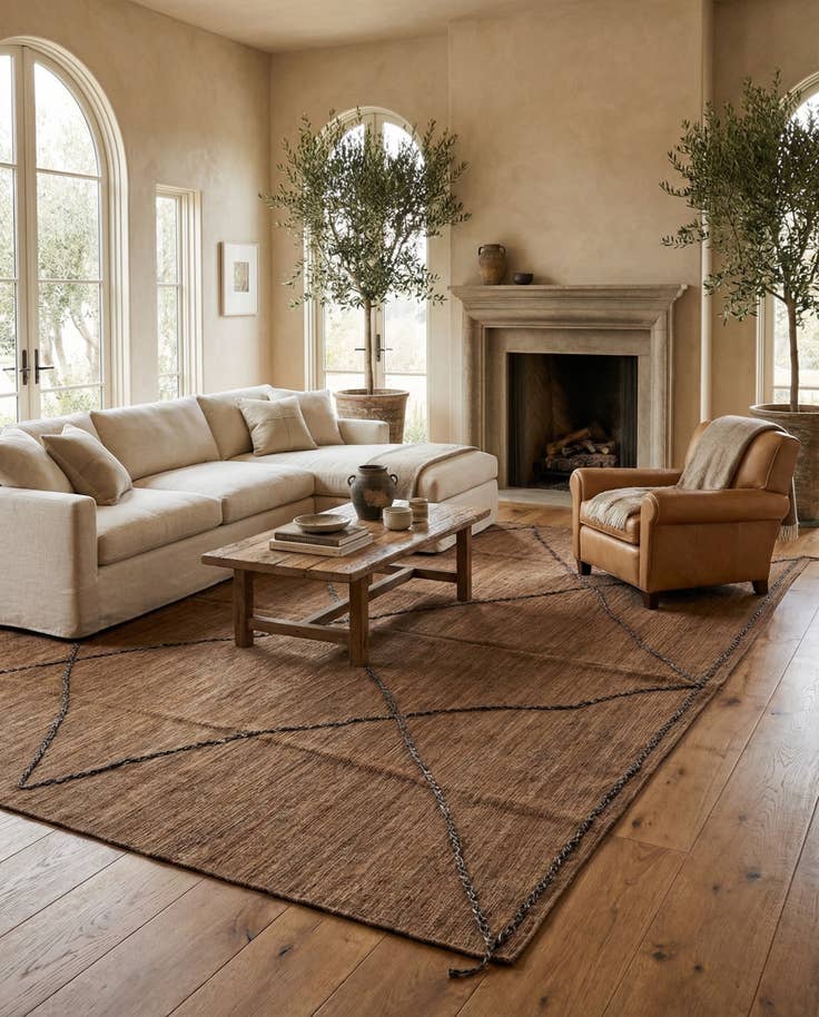 Detail image of 11' 5 x 14' 5 Hand Knotted Moroccan Wool Rug