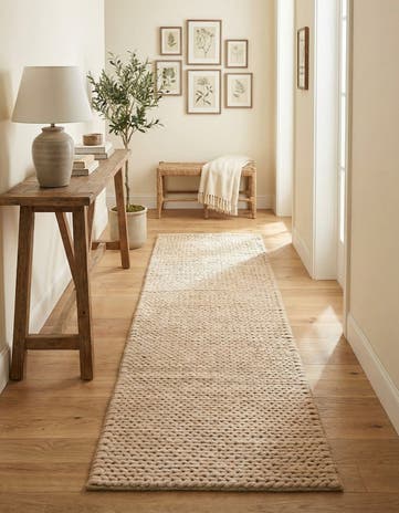 2' x 8' Hand Woven Lana New Zealand Wool Runner Rug
