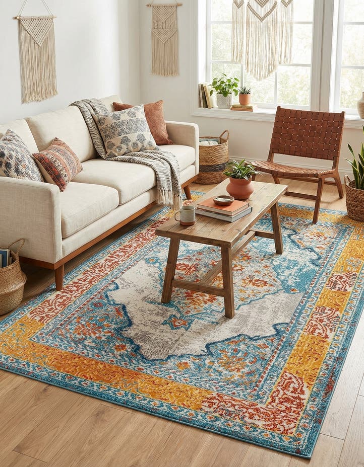 5' x 8' Washable Carnevale Rug