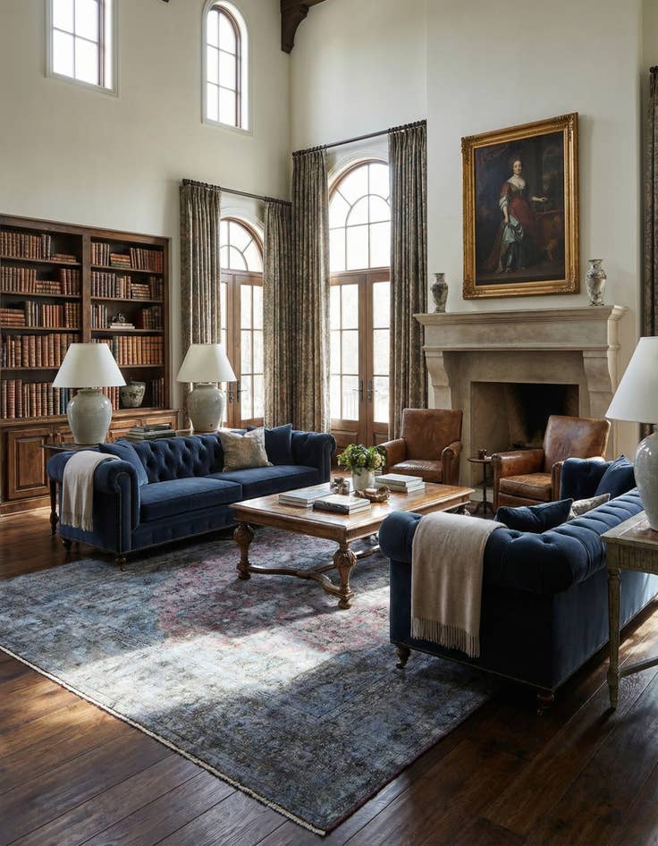 Detail image of 9' 8 x 12' 6 Vintage Royal Wool Rug