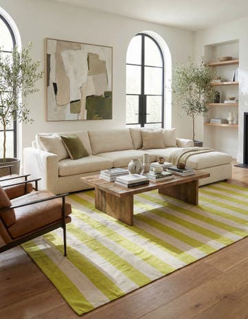 8' 10 x 12' Hand Woven Kilim Modern Wool Rug