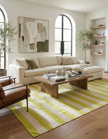 8' 10 x 12' Hand Woven Kilim Modern Wool Rug