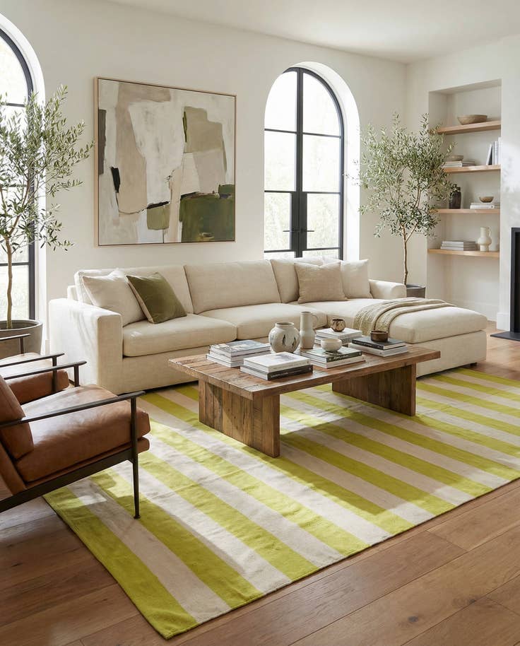 Detail image of 8' 10 x 12' Hand Woven Kilim Modern Wool Rug