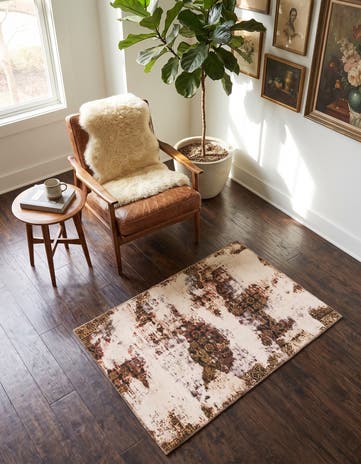 3' x 5' 4 Hand Knotted Ultra Vintage Persian Wool Rug