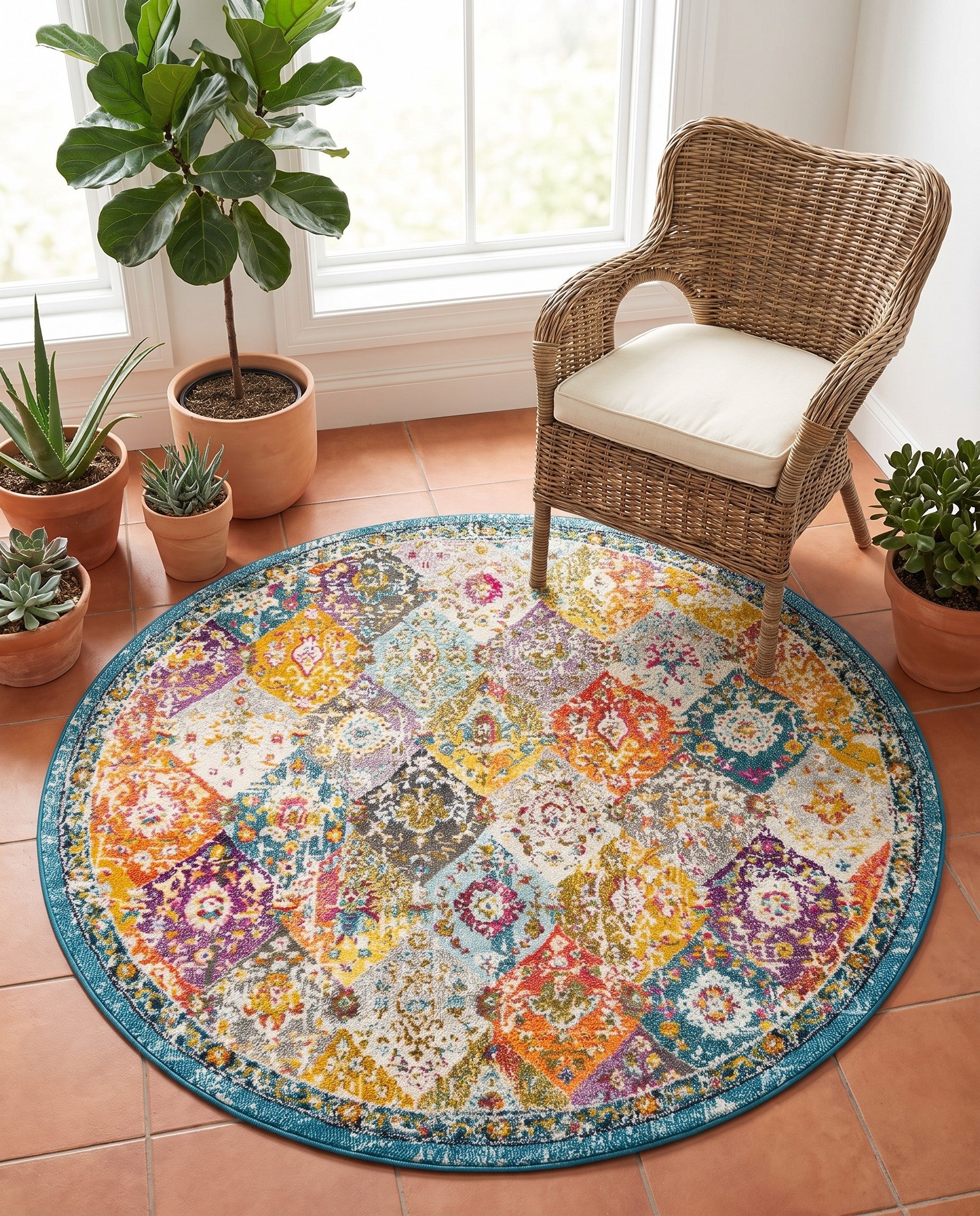 4' x 4' Carrington Round Rug