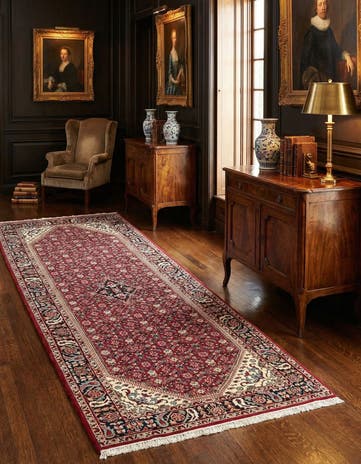 5' 2 x 10' 7 Hossainabad Wool Runner Rug