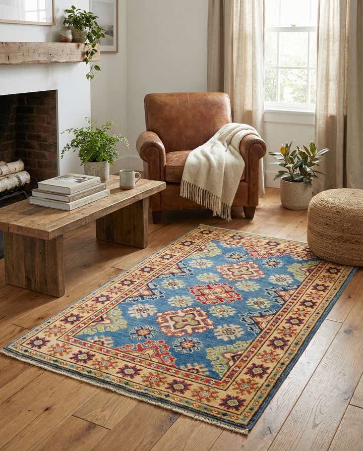 2' 7 x 4' 1 Hand Knotted Kazak Rug