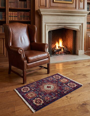 2' x 3' Hand Knotted Mamluk Ziegler Rug