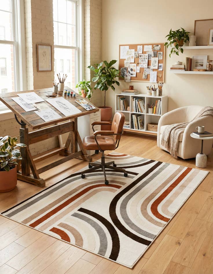 Detail image of  5' 3 x 8' Charlotte Rug