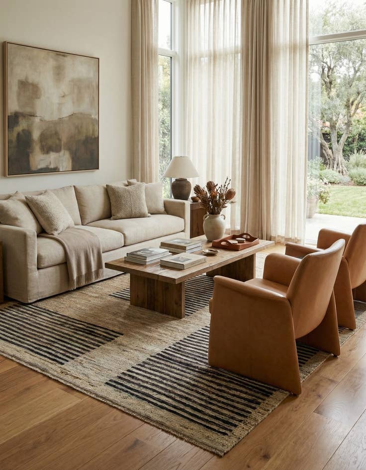 Detail image of 8' 2 x 9' 11 Hand Knotted Darya Wool Rug