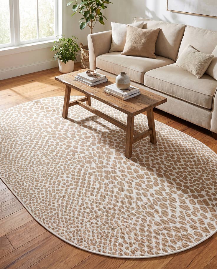Detail image of 5' 3 x 8' Easy-Clean Jill Zarin Cape Town Indoor / Outdoor Oval Rug