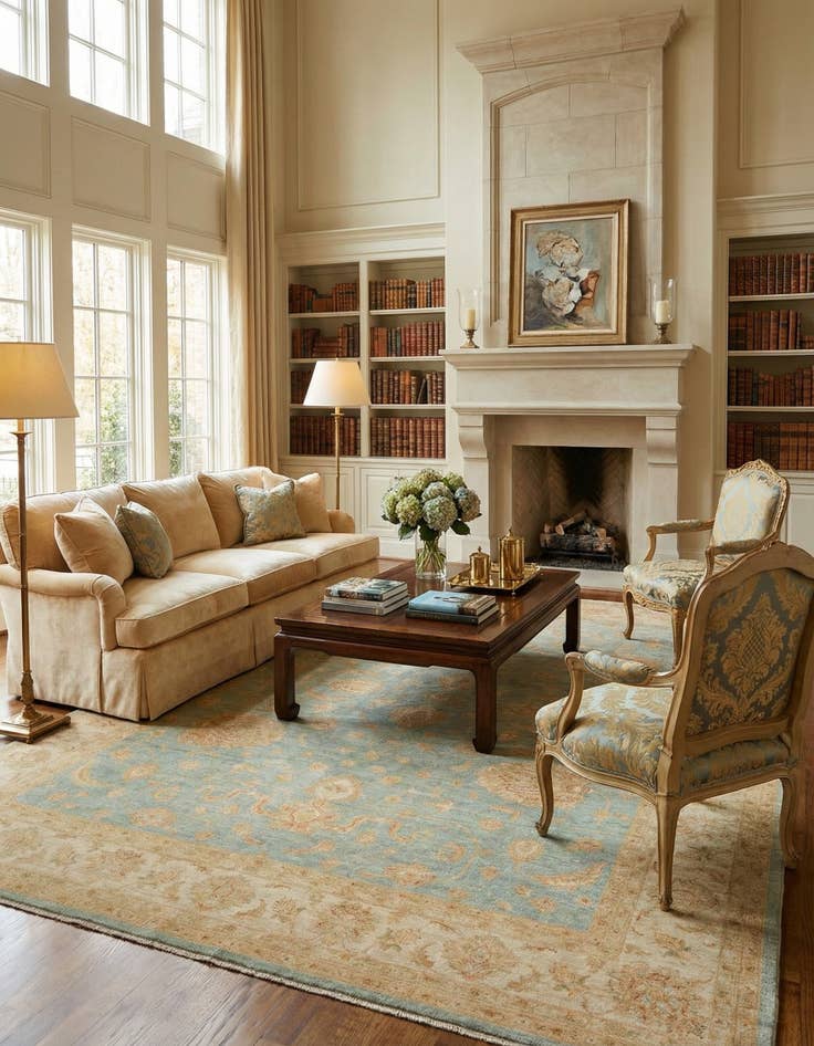 Detail image of 8' 10 x 12' 4 Ziegler Wool Rug