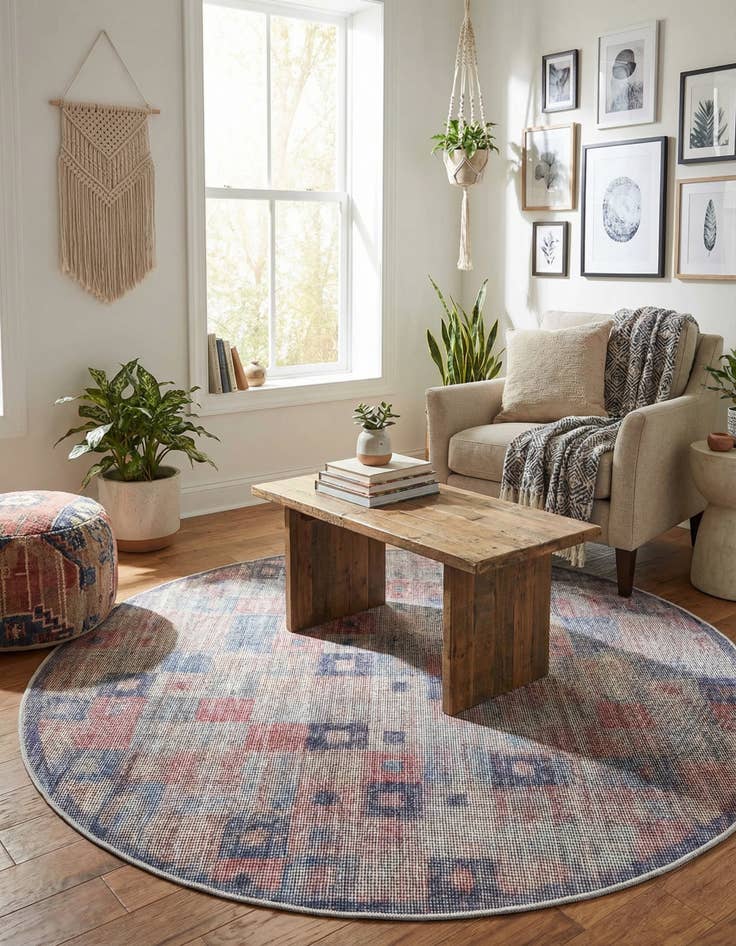 Detail image of  4' x 4'  Washable Sisu Round Rug