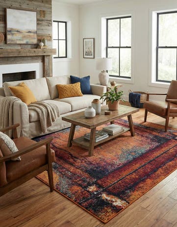 7' 10 x 7' 10 Washable Hyacinth Square Rug