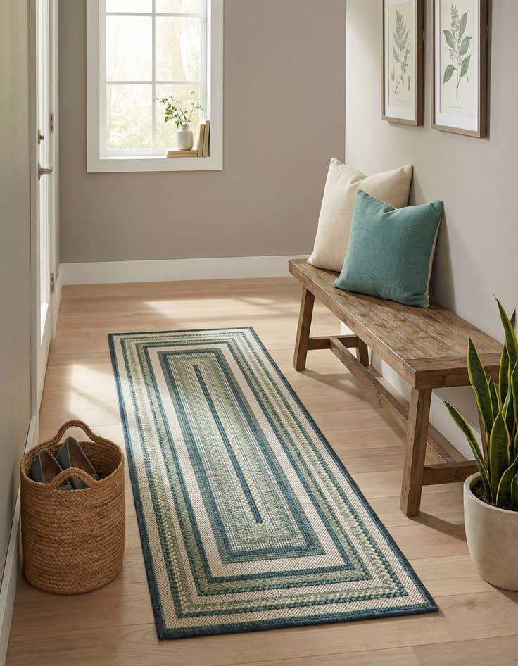 Detail image of 2' x 4'  Washable Baja Indoor / Outdoor Runner Rug