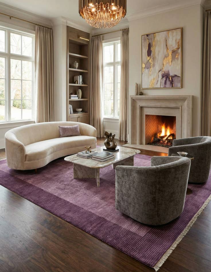 Detail image of 8' 2 x 11' 5  Hand Knotted Darya Wool Rug