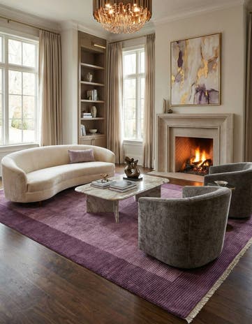 8' 2 x 11' 5 Hand Knotted Darya Wool Rug