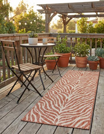 2' x 6' Easy-Clean Safari Indoor / Outdoor Runner Rug