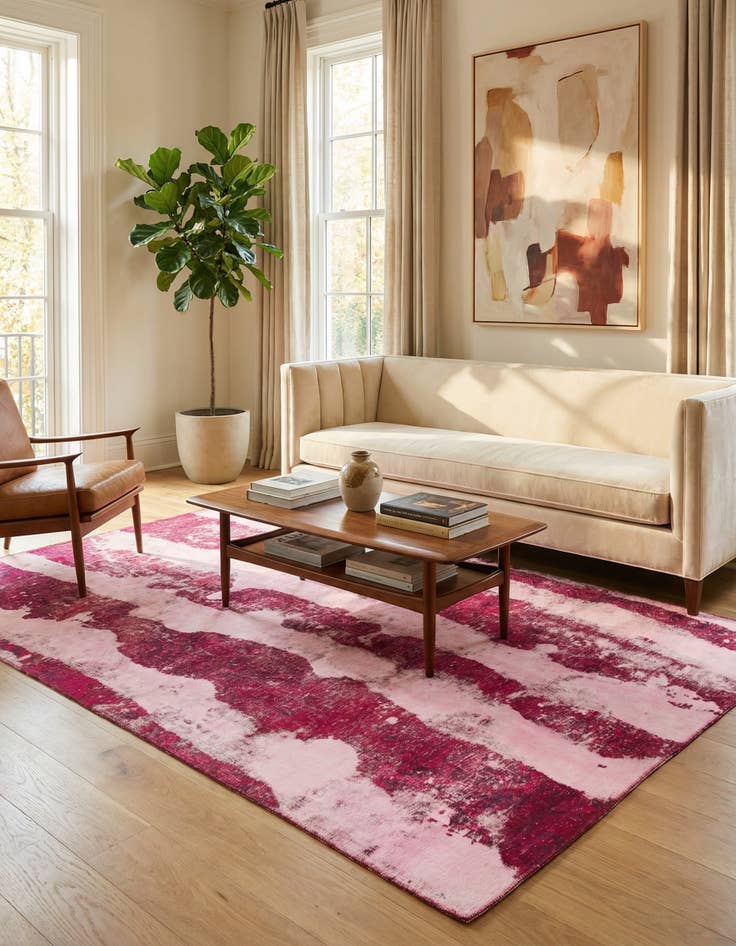 Detail image of 5' 7 x 8' 8  Hand Knotted Ultra Vintage Persian Wool Rug