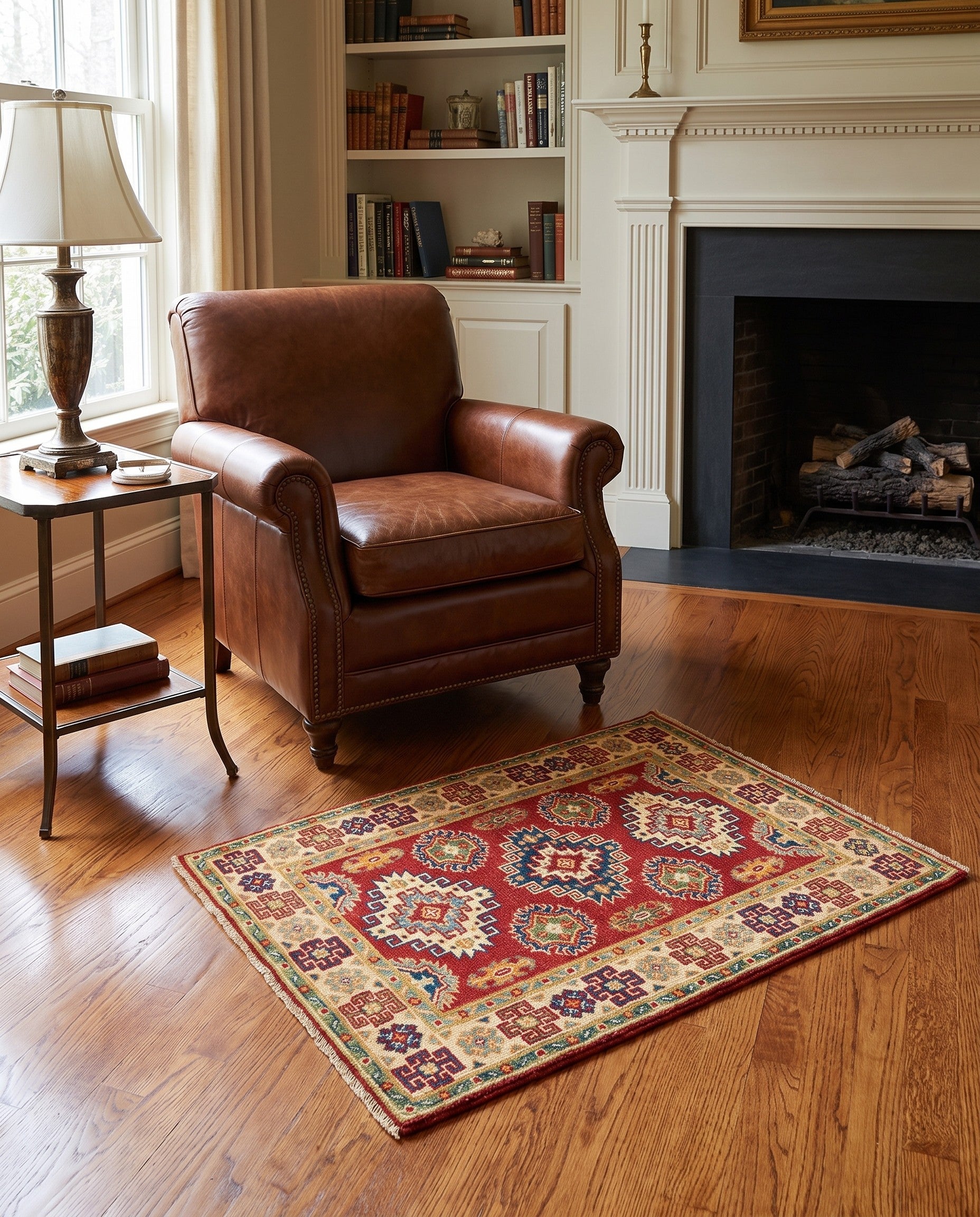2' 6 x 3' 10 Hand Knotted Kazak Rug
