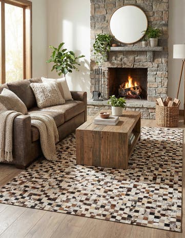 5' 2 x 8' Cowhide Rug